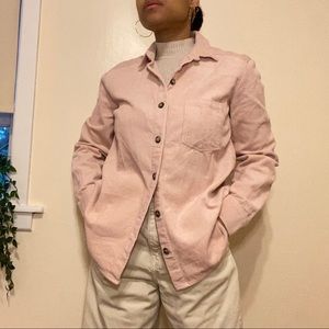 H&M Pink Corduroy Shirt